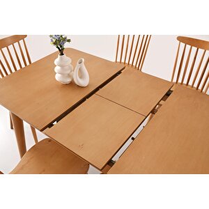 Yakut Alaçatı Açılır Yemek Masa Sandalye Takımı 80x120