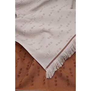 Pera 2'li Mutfak Havlusu %100 Pamuk Pike-bukle Bej-terra 50x70 Cm