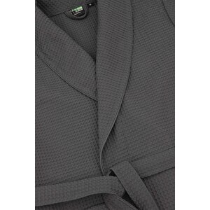 Green Black Afra Erkek Pike Bornoz Pamuk Antrasit