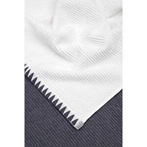 Vera 2'li Mutfak Havlusu %100 Pamuk Bukle-bukle Krem-lacivert 50x70 Cm 2’li Set