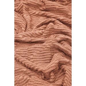 Anisa Banyo Havlusu %100 Pamuk Penye Jakarlı Terra 80x150 Cm