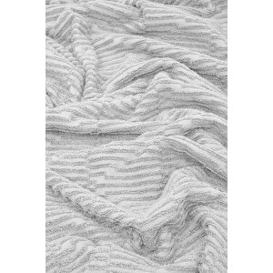 Anisa El Havlusu %100 Pamuk Penye Jakarlı Gri 30x50 Cm