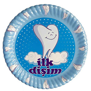 Kullan At Karton Tabak Ilk Dişim 10 Adet Mavi