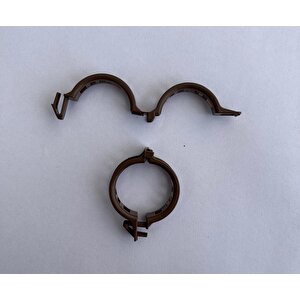 Bitki Klipsi - Domates Klipsi 100 Adet 25 Mm Gövde Sarmaşık Bitki Bağlama Kelepçesi, Kahverengi