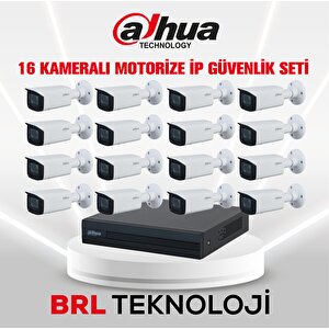 16 Kameralı 2 Mp Motorize Ip Güvenlik Kamera Seti