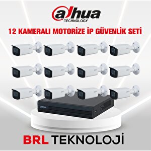12 Kameralı 2 Mp Motorize Ip Güvenlik Kamera Seti