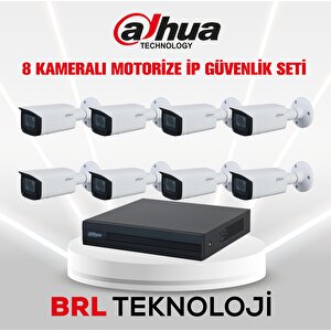 8 Kameralı 2 Mp Motorize Ip Güvenlik Kamera Seti