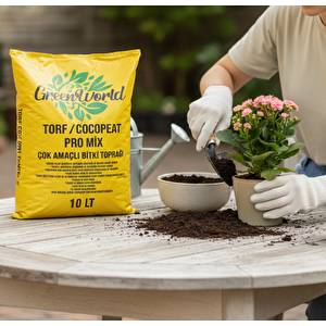 10 Litre Ithal Çok Amaçlı Bitki Toprağı Torf Cocopeat Ponza Taşı - Kokopit Özel Karışım Saksı Harcı 10 litre