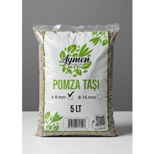 4-8 Mm Ponza Taşı - Tarım Pomzası 5 Lt Paket - 5 Litre Volkanik Ponza Taşı 5 Litre