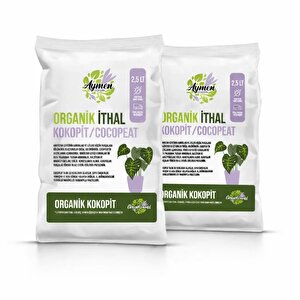2 Adet Özel Karışımlı Ponza Katkılı 2,5 Litre Iç Dış Mekan Bitki Yetiştirme Toprağı Cocopeat