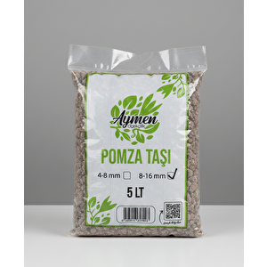 8-16 Mm Ponza Taşı - Tarım Pomzası 5 Lt Paket - 5 Litre Volkanik Ponza Taşı 5 Litre