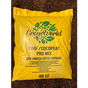 40 Litre İthal Çok Amaçlı Bitki Toprağı Torf Cocopeat Ponza Taşı Pro Mix - Kokopit Özel Karışım Saksı Harcı 40 litre