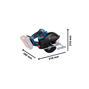 Gkm 18 V-50 Akülü Metal Kesme Makinası 18 Volt (akü Ve Şarj Aleti Hariç)