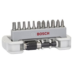 Bosch - 11 Parça Extrahard Vidalama Ucu Seti + Hızlı Değiştirmeli Tutucu
