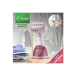 Ksı 6450 Portatif Buharlı Kırışık Giderici Dikey Ütü 1200w - Pembe