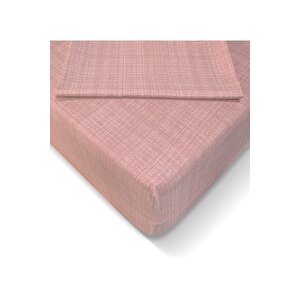 Ranforce 180*200 Cm Lastikli Çarşaf Seti Pudra-180x200
