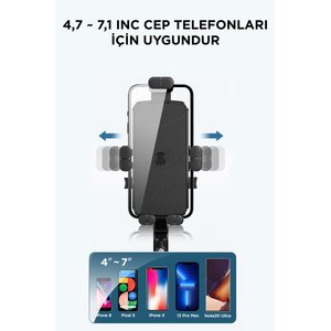 Torima Telefon Tutucu Bisiklet Araç İçi Oto Aksesuarları Jx041 Siyah