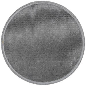 Vetrina 3604 Antrasit Yumuşak Halı Kilim Salon Mutfak Koridor Kesme Yuvarlak Makine Halısı 200x200 cm