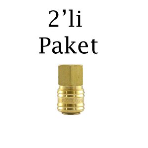 Hava Hortum Dişi Gövde Kamalı 1/4 2'li Paket