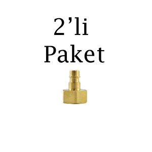 Hava Hortum Dişi Uç 1/2 2'li Paket