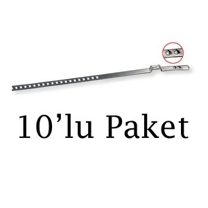 Kelepçe Aks Körük İçin 60-124 Mm Uzun Galvaniz 10'lu Paket