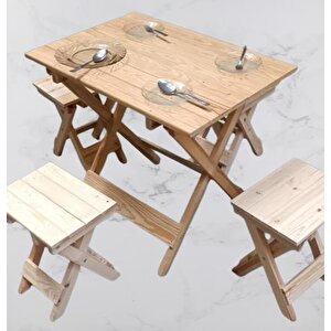 Piknik Seti Katlanabilir Ham 90391çam Ağac Az Yer İşgal Eder Çok İş Yapar El Yapım
