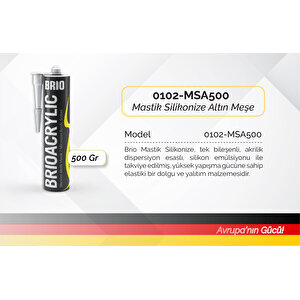 Mastik Silikonize 500 Gr Altın Meşe 6'lı Paket