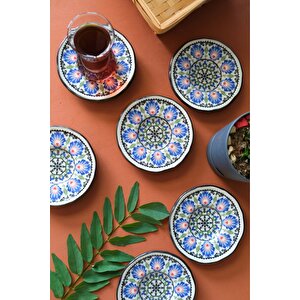 Jamuor Roys Fulya Porselen Çay Tabak Takımı 12cm 6 Parça