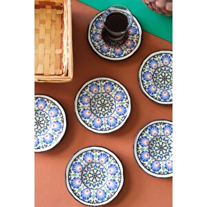 Jamuor Roys Fulya Porselen Çay Tabak Takımı 12cm 6 Parça