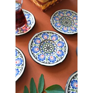 Jamuor Roys Fulya Porselen Çay Tabak Takımı 12cm 6 Parça