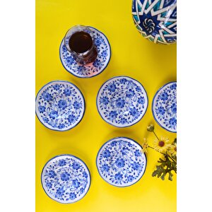Jamuor Mess Fulya Porselen Çay Tabak Takımı 12cm 6 Parça