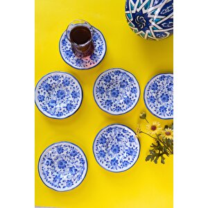 Jamuor Mess Fulya Porselen Çay Tabak Takımı 12cm 6 Parça