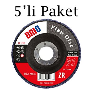 Flap Disk 180xp80 Zr 5'li Paket