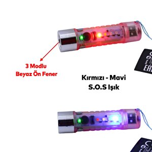 Mıknatıslı Beyaz Işık Kamp Lambası Anahtarlık Led El Feneri Usb Şarjlı Işıldak Acil Sos Işık Modlu
