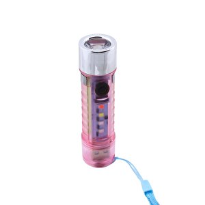 Mıknatıslı Beyaz Işık Kamp Lambası Anahtarlık Led El Feneri Usb Şarjlı Işıldak Acil Sos Işık Modlu