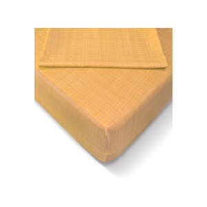 Ranforce 160*200 Cm Lastikli Çarşaf Seti Sarı-160x200