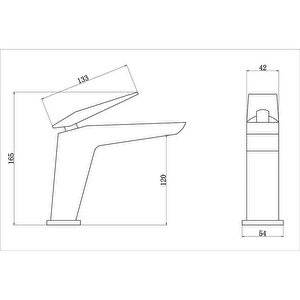 Mustang C120 Lavabo Bataryası Siyah