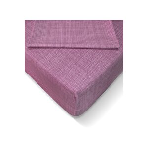 Ranforce 160*200 Cm Lastikli Çarşaf Seti Gül Kurusu-160x200