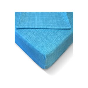 Ranforce 160*200 Cm Lastikli Çarşaf Seti Turkuaz-160x200