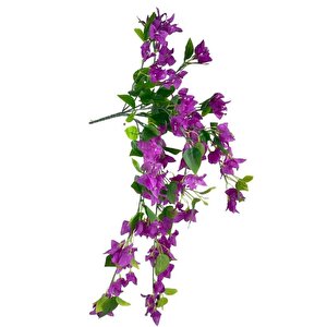 Yapay Çiçek Mor Begonvil Çiçeği 8dallı 70cm Sarkan Çiçek