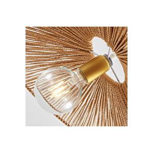 Rattan Nordic Boheme Tasarım Avize Hasır Ip Avize 1.sınıf Kalite Naturel Ferahlık Katar