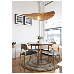 Rattan Nordic Boheme Tasarım Avize Hasır Ip Avize 1.sınıf Kalite Naturel Ferahlık Katar