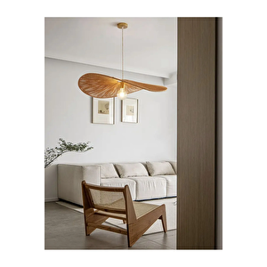 Rattan Nordic Boheme Tasarım Avize Hasır Ip Avize 1.sınıf Kalite Naturel Ferahlık Katar