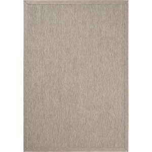 Sydney Art 02 Hasır Dokulu Balkon Halısı İthal Sisal Halı Yolluk Bordürlü Mutfak Halısı 120x350 cm