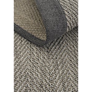 Cool Halı Monako Art 01 Hasır Dokulu Balkon Halısı İthal Sisal Halı Yolluk Bordürlü Mutfak Halısı