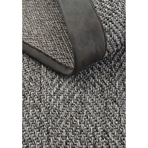 Cool Halı Berlin Art 02 Hasır Dokulu Balkon Halısı İthal Sisal Halı Yolluk Bordürlü Mutfak Halısı