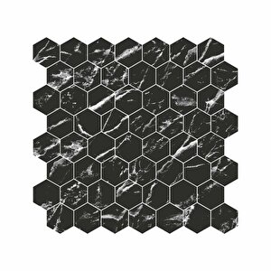 Hexagon Dijital Baskılı Cam Mozaik Fbdj 031