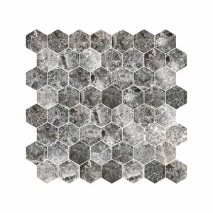 Hexagon Dijital Baskılı Cam Mozaik Fbdj 073