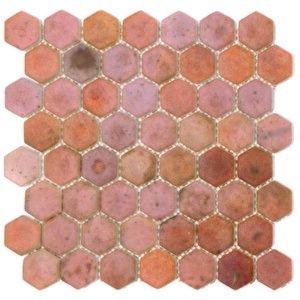 Hexagon Dijital Baskılı Cam Mozaik Fbdj 029
