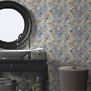 Hexagon Dijital Baskılı Cam Mozaik Fbdj 051